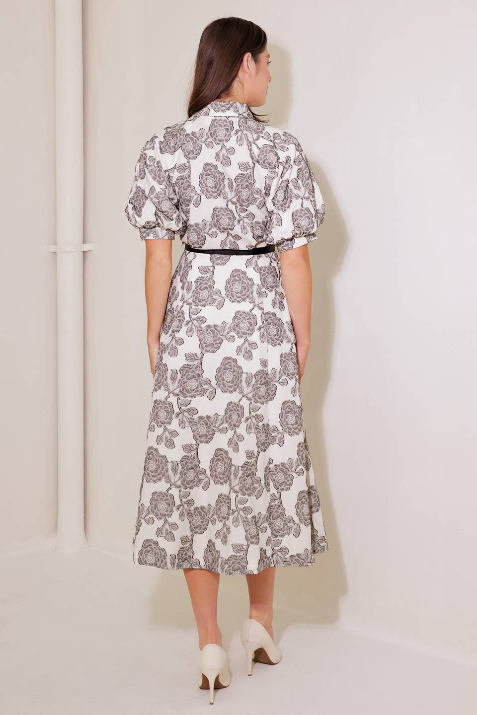 TIME AFTER TIME WOVEN MIDI DRESS Flying Tomato